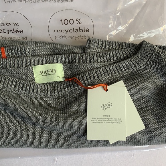 Maevy MISTRAL T-SHIRT, Grey Linen - Picture 5 of 7